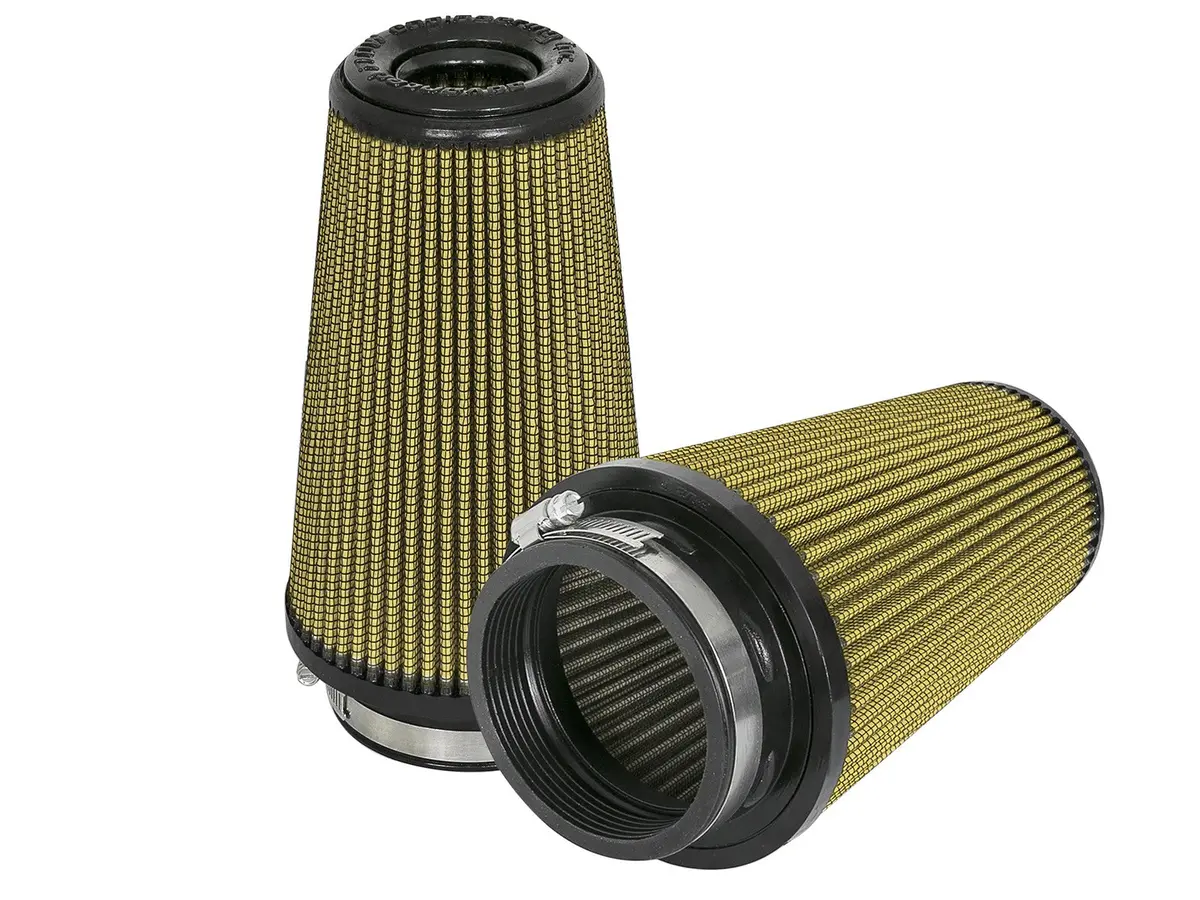 Afe: Magnum Flow Pro Guard7 Air Filters (Pair) - 3-1/2"F X 5"B X 3-1/2"T (Inv Dome) X 8"H In. (1 Pr) 1
