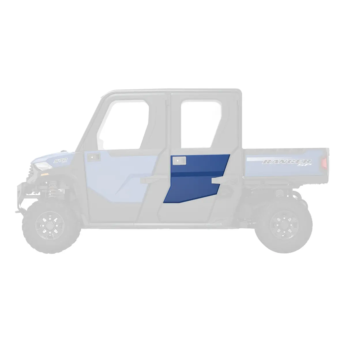 Rear Exterior Door Accent Panel, Polaris Blue 2889390 1