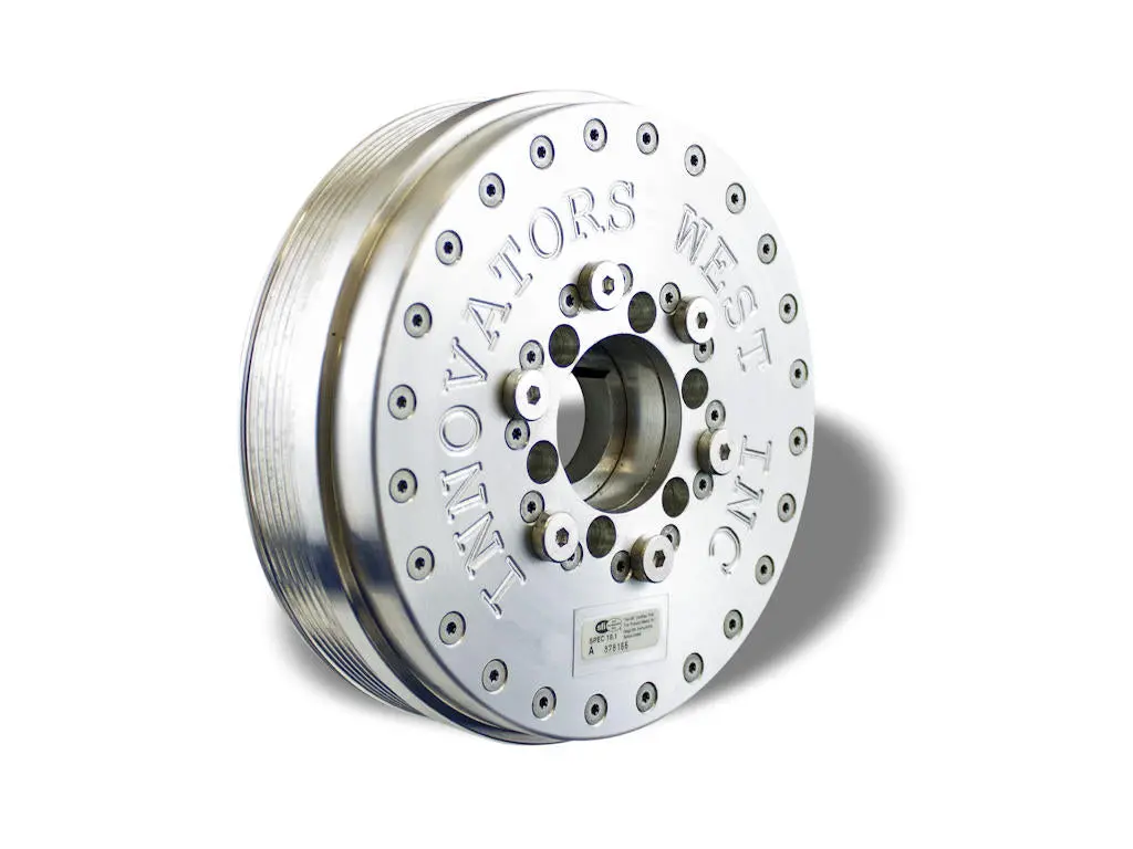 Innovators West: Damper For 2014 Corvette 2014 - Up, Gen 5 Lt-1 Wet Sump Engines - 6 Rib Standard Diameter 1