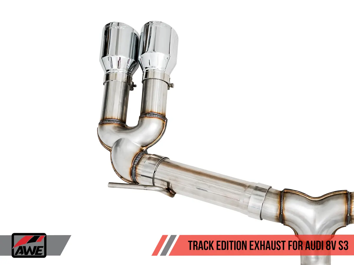 Awe: 2015-2020 Audi 8V S3 - Track Edition Exhaust (102Mm Chrome Silver Tips) 2