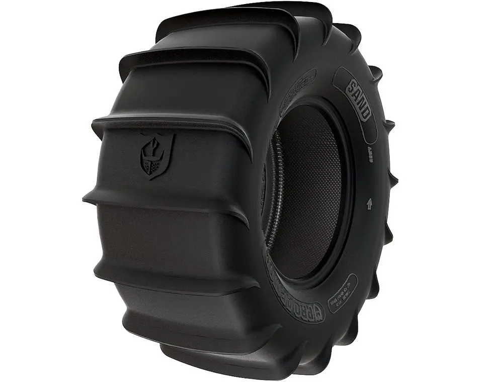 Pro Armor Wheel & Tire Set: 5205 & Sand 16Xt, Matte Black, 32" R15 1