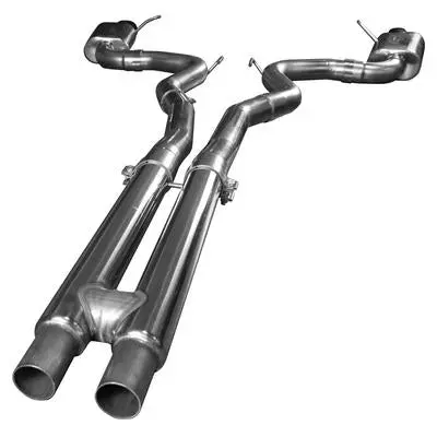 Kooks Headers & Exhaust:  2015+ Ford Mustang Gt 5.0L Oem To 3" Cat Back Exhaust W/ H-Pipe & Black Tips 1