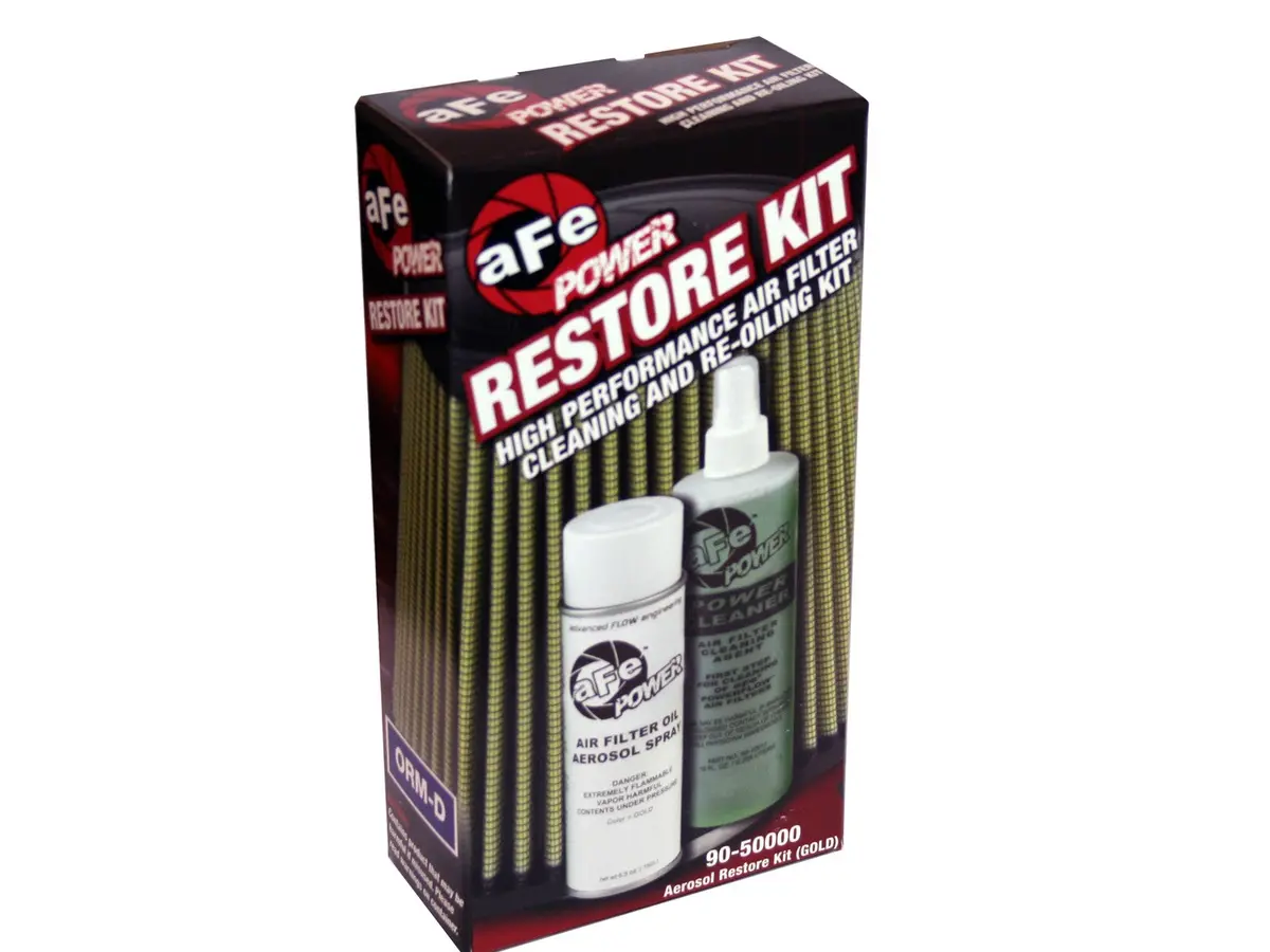 Afe: Air Filter Restore Kit: 6.5 Oz Gold Oil & 12 Oz Power Cleaner (Aerosol Spray Oil) 1