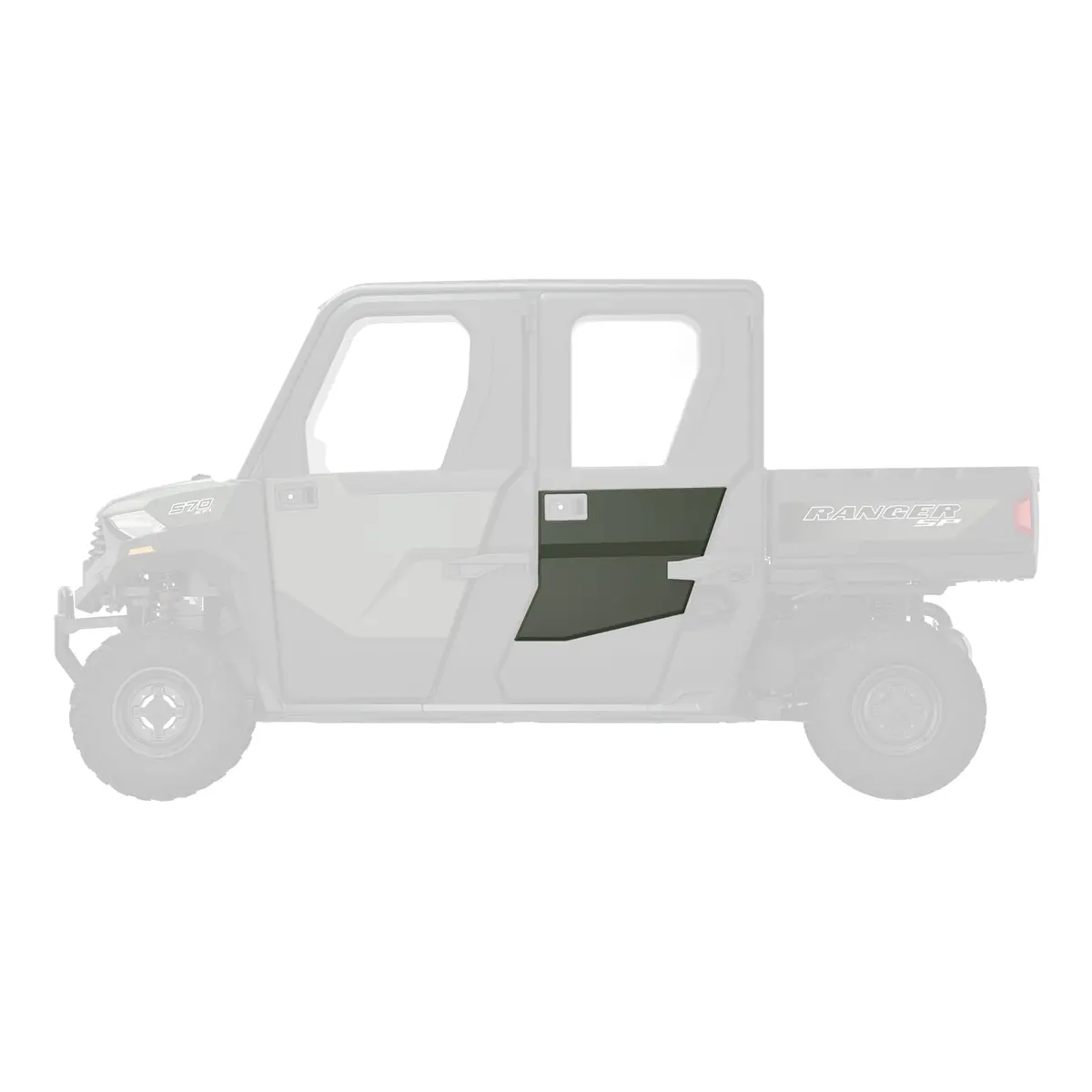 Rear Exterior Door Accent Panel, Sagebrush Green- Rear 1