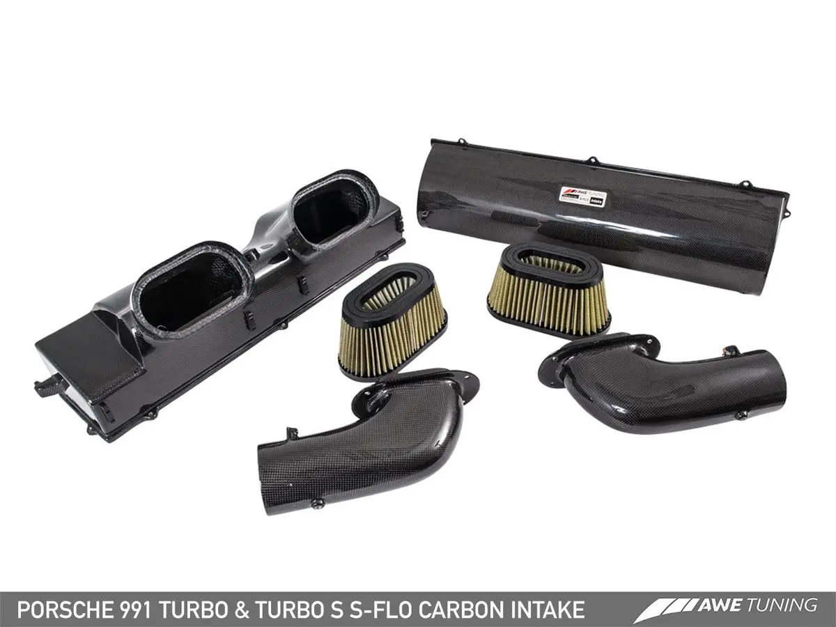 Awe: 2014-2019 Porsche 991 Turbo | Turbo S 3.8L- S-Flo Carbon Intake 1