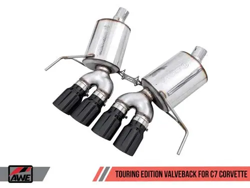 Awe: 2014-2020 Chevrolet C7 Corvette Stingray|Z51|Grand Sport - Touring Edition Valveback Exhaust (Chrome Silver Tips) 1