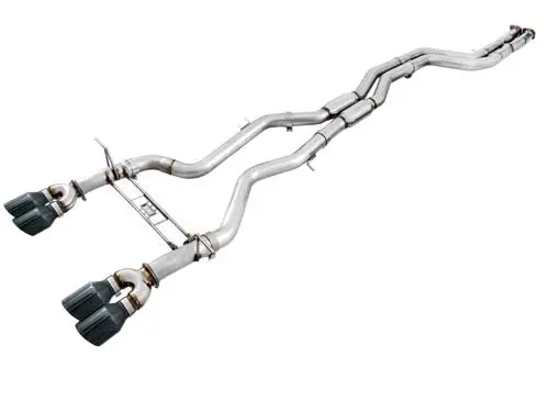 Awe: 2015-20 Bmw M4 3.0T - Resonated Track Edition Exhaust (Chrome Silver Tips 102Mm) 1