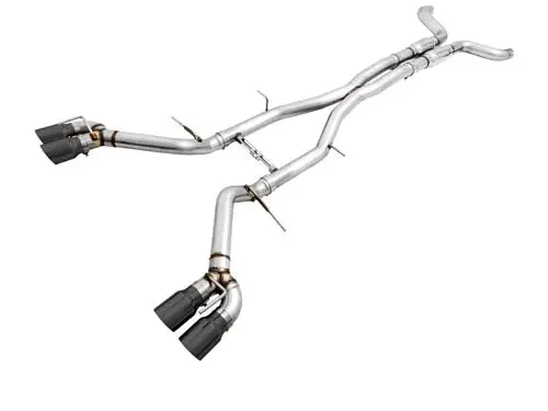 Awe: 2017-19 Chevrolet Camaro Ss | Zl1 - Track Edition Catback Exhaust Non-Resonated (Diamond Black Tips Quad Outlet) 1