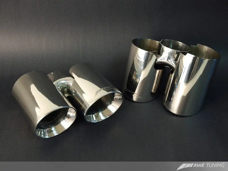 Awe: 2005-2008 Porsche 997 | 997S - Polished Silver Exhaust Tip Set 1