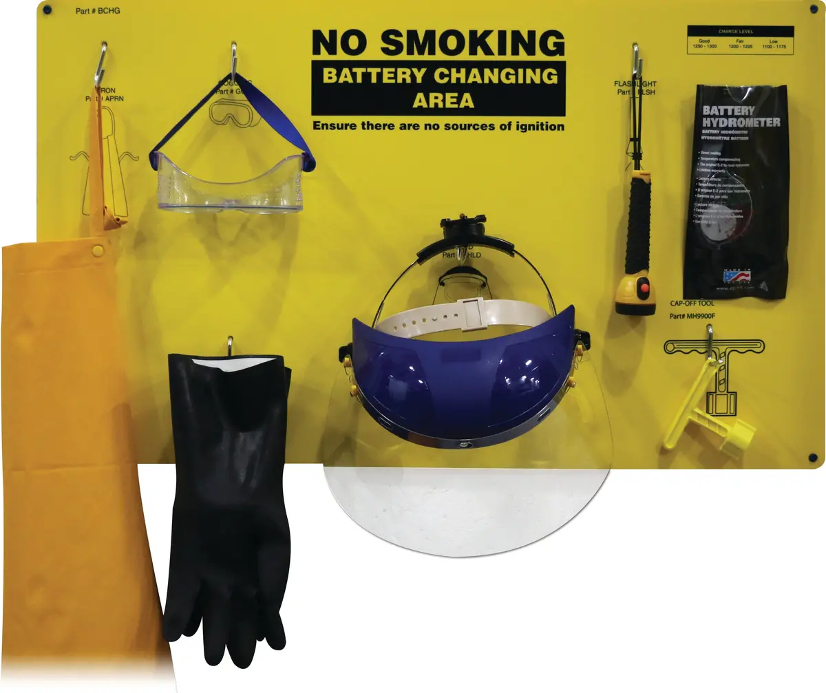 Complete Forklift Battery Protective Handling Ppe Kit 1