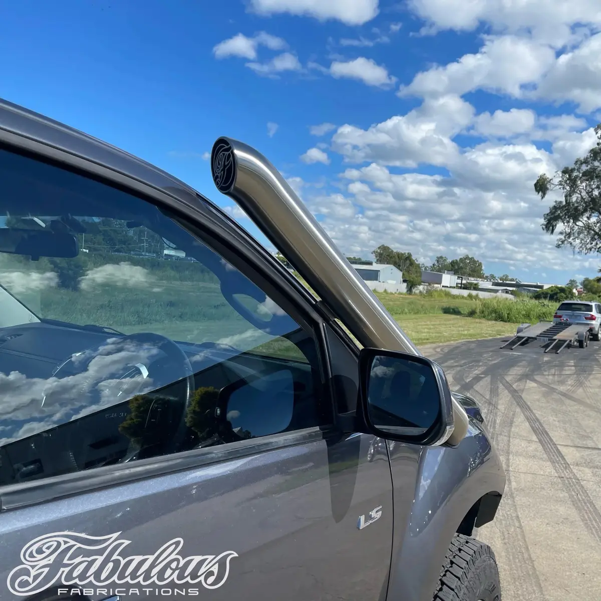 Isuzu Dmax Short Entry Stainless Snorkel 1