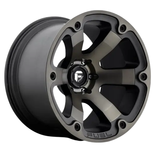 Fuel Beast D564 Black Machined W/Dark Tint 1