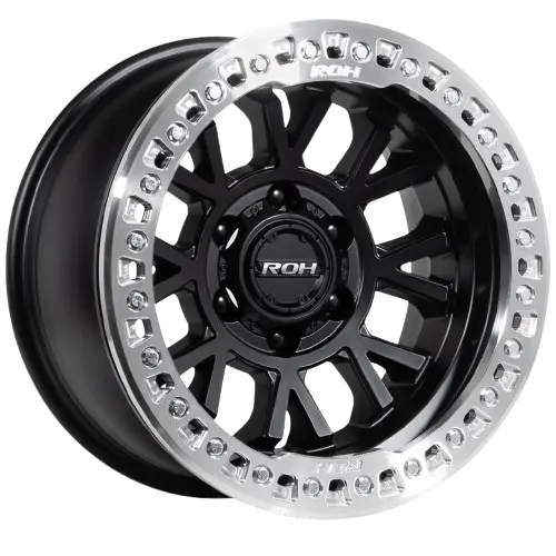 Roh Bl01 Black W/ Machined True Beadlock (Silver Bolts) 1