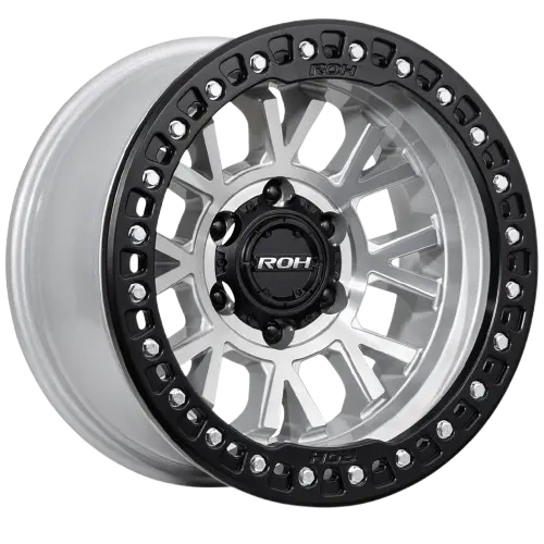 Roh Bl01 Machined W/ Black True Beadlock Ring (Silver Bolts) 1