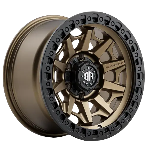 Black Rock Cage Dark Bronze Black Ring 1