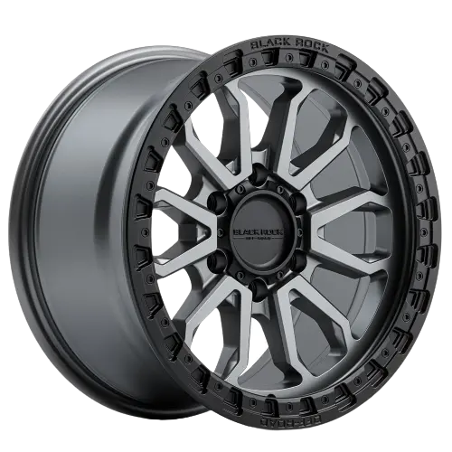Black Rock Cobra Gunmetal Grey Black Ring 1
