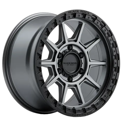 Black Rock Gunner Gunmetal Grey Black Ring 1