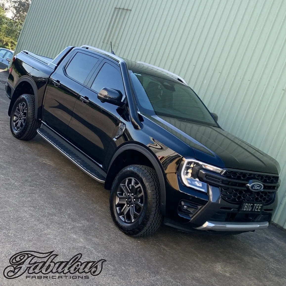 Ford Ranger Next Gen 4 Inch Short Entry Stainless Snorkel And Alloy Washer Bottle Kit 2