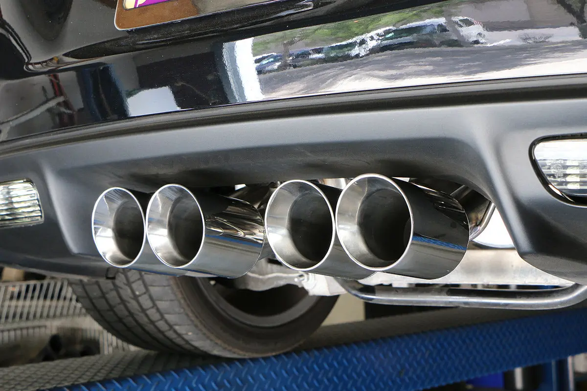 Billy Boat Exhaust: 1997-04 Chevy C5 Corvette Route 66 Axle Back Exhaust System (Oval, Round, Or Speedway Tips) 6