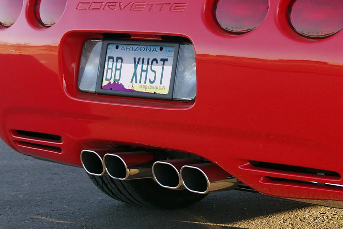 Billy Boat Exhaust: 1997-04 Chevy C5 Corvette Route 66 Axle Back Exhaust System (Oval, Round, Or Speedway Tips) 3