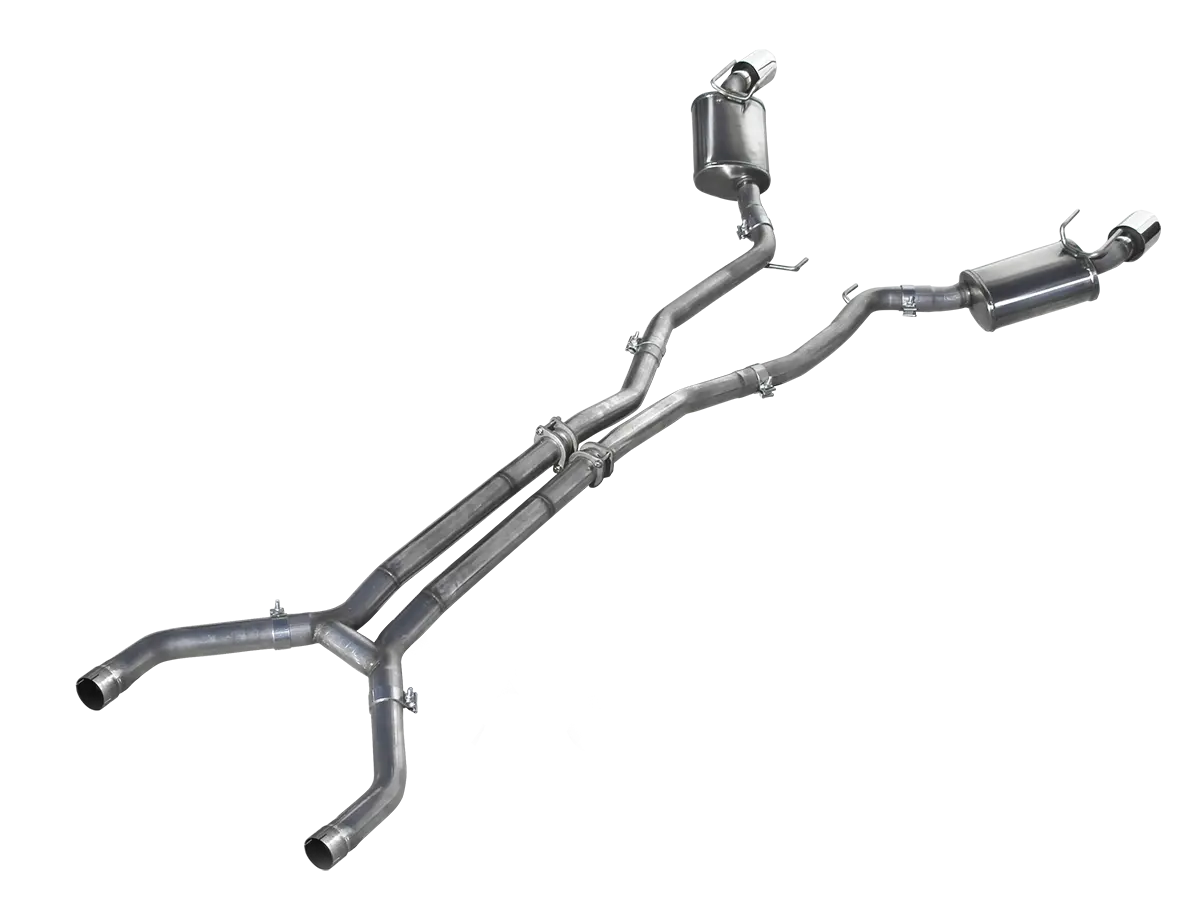 American Racing: 2010-Up Camaro V6 Full Catback W/ Stainless Steel Tips (Direct Fit To Stock Cats), 3" X 3" 1