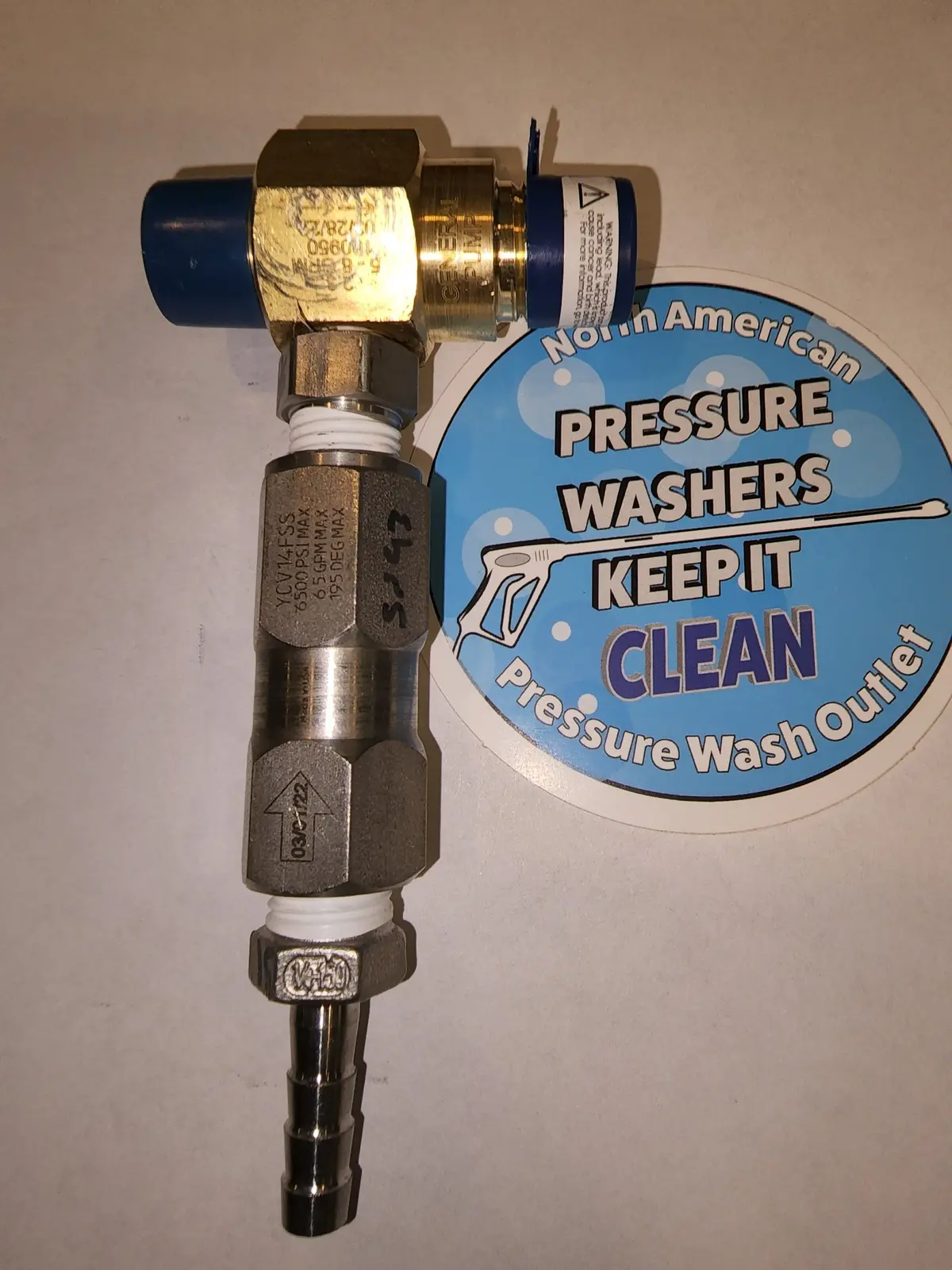 Gp Chem Injector W/Ss Check Valve Assembly 2.1 (8647) 1