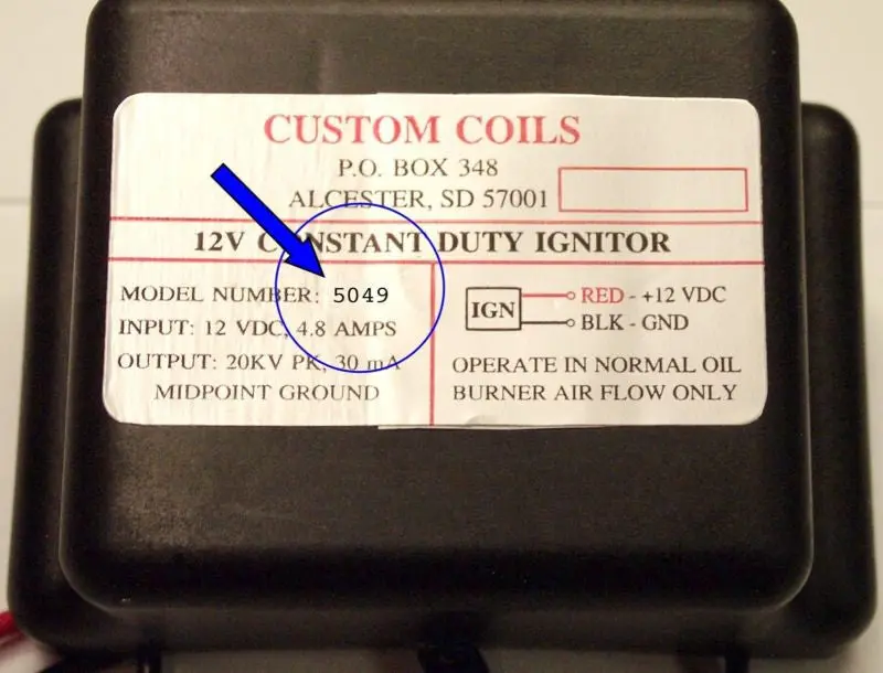 Custom Coil 12V Electronic Ignitor Only (5947) 1