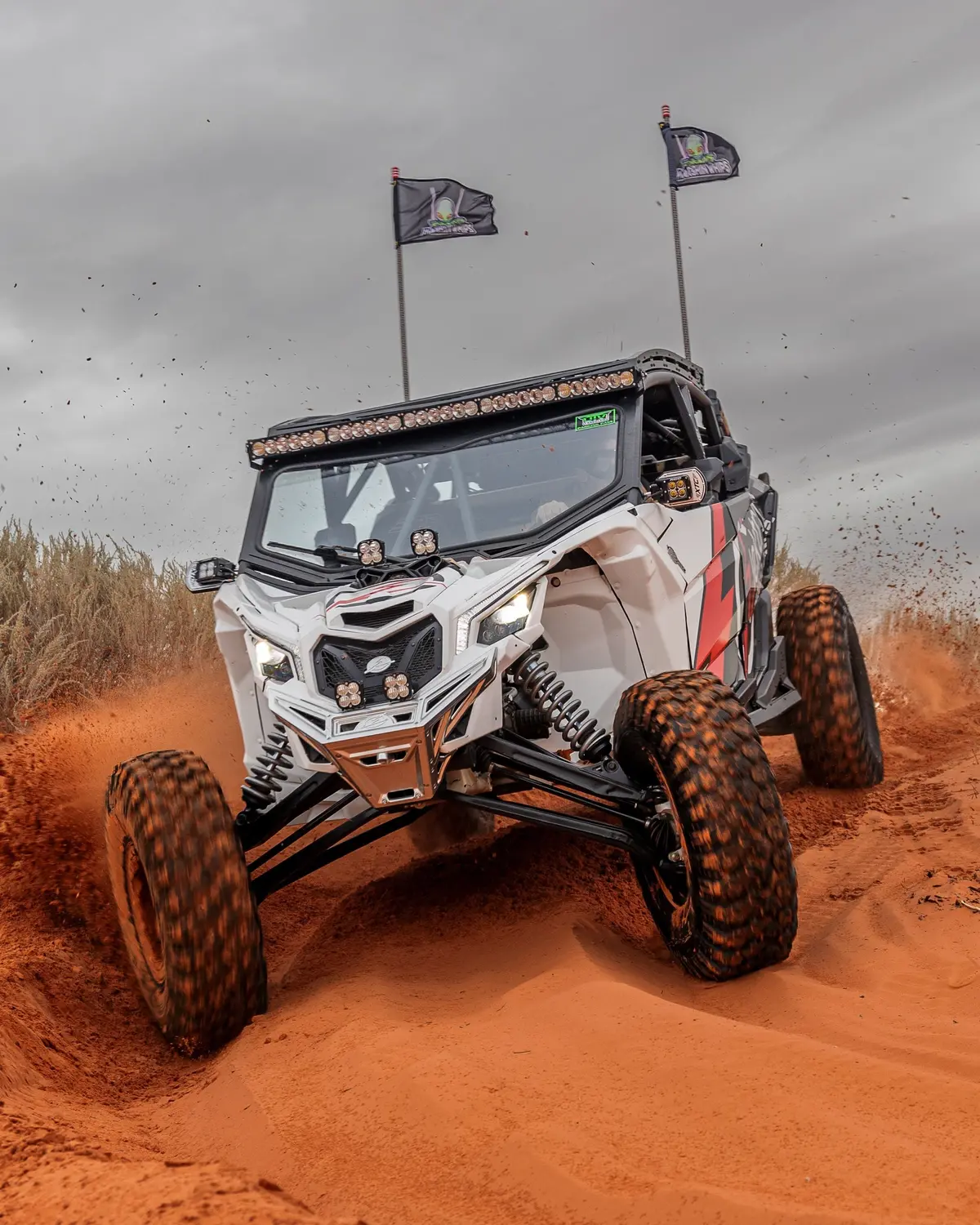 2017 To Current Can-Am X3 Maverick Machined Billet Front Winch Bumper (Clear Anodize) 1