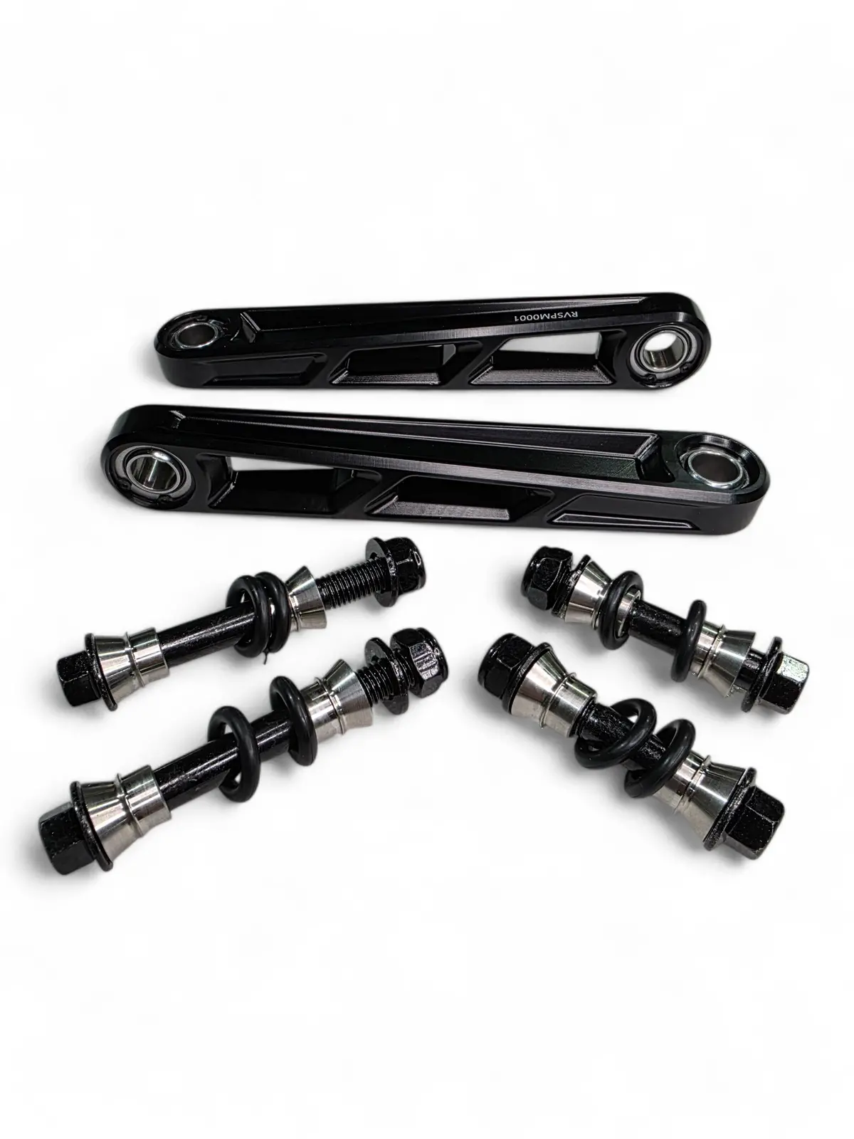 2024+ Can Am Maverick R Front Sway Bar Links Anodized Black 1
