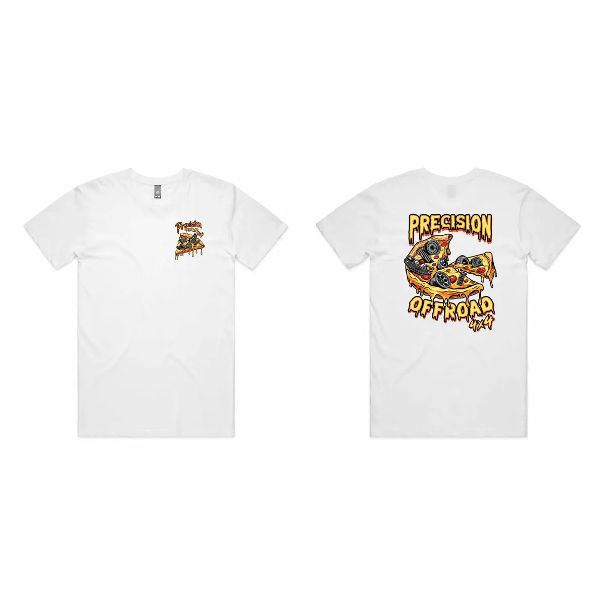 The Pizza Tee - White Edition 1
