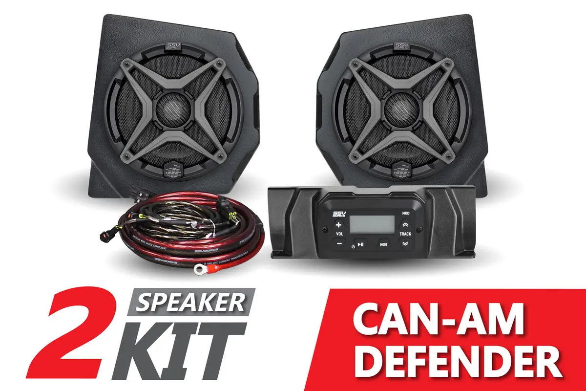2016-2022 Canam Defender 2-Speaker Audio Kit 1