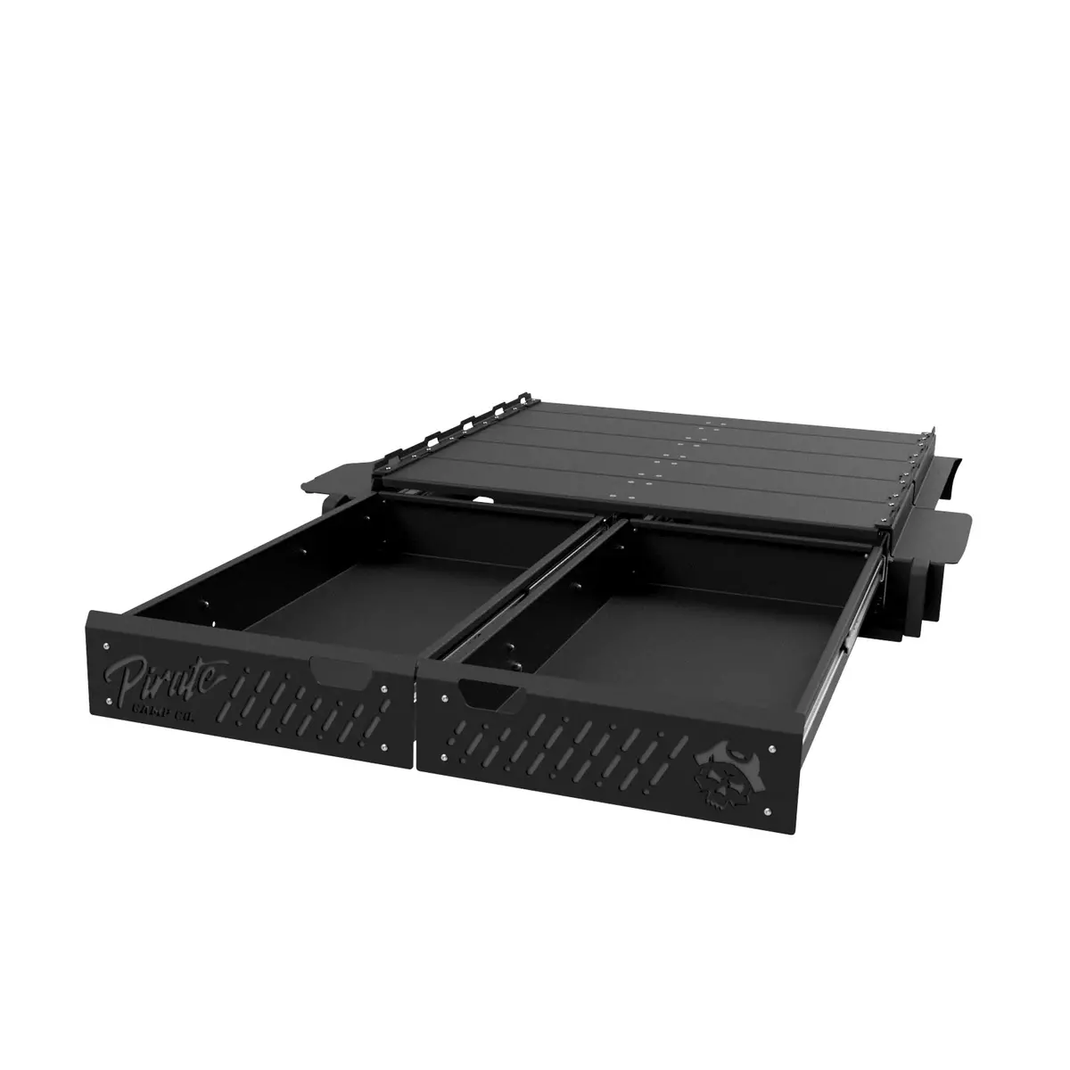 Pirate Camp Co - Slimline Series Low Profile Drawer System - Toyota Prado 150 Series 1