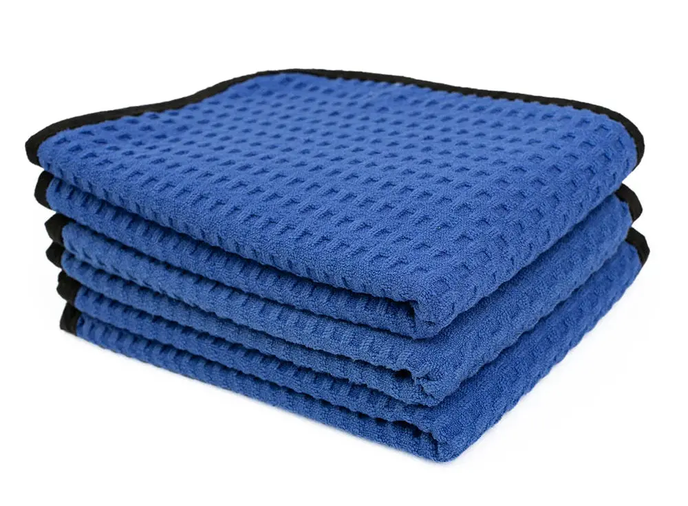 The Rag Company Dry Me A River Waffle-Weave Drying Towel – Maximum Absorption, Zero Scratches (3 Pack) 16X24 1