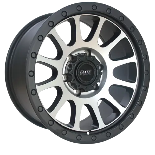 Elite Offroad Podium Satin Black /Machined Face 1