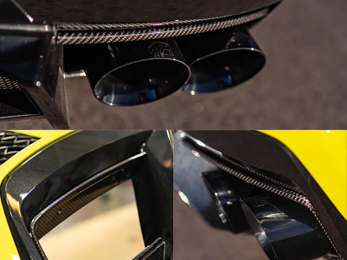 Weapon-X: C8 Carbon Exhaust Bezels [C8 Corvette Stingray, Lt2] 1