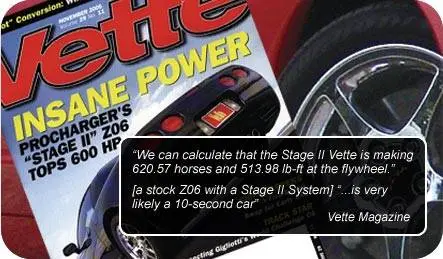 Procharger: 2001-04 Chevrolet Corvette C5 Ls6 Z06 -- Stage Ii Intercooled Tuner Kit 2