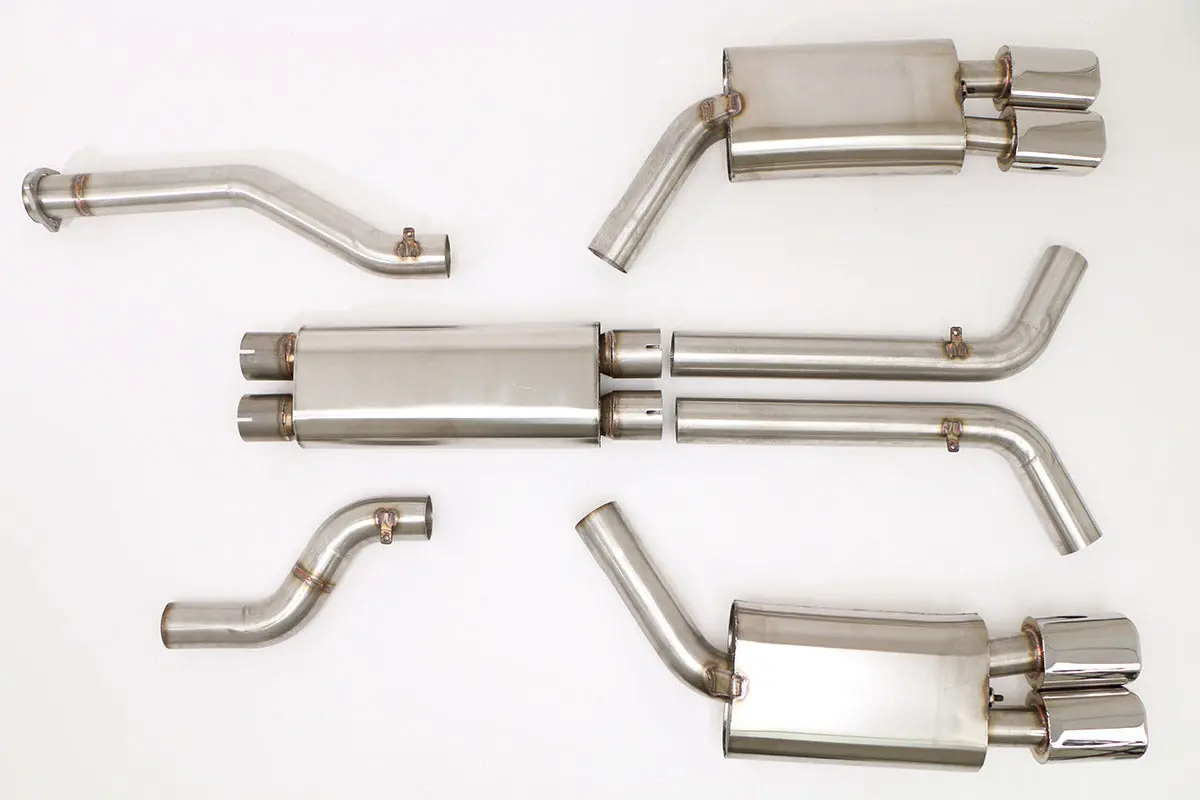 Billy Boat Exhaust: 1996 Chevy C4 Corvette Lt1 Cat Back Exhaust System (Oval Tips) 1