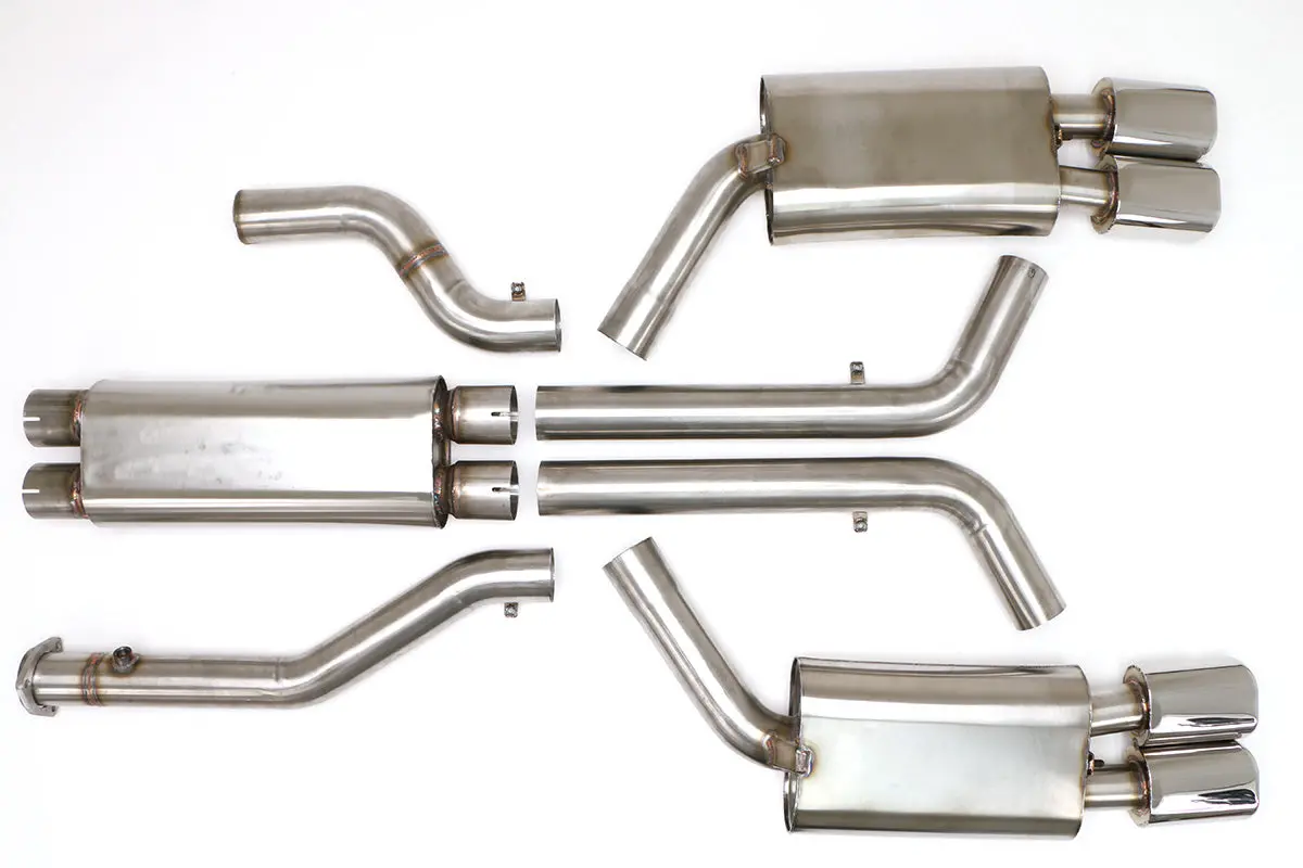 Billy Boat Exhaust: 1996 Chevy C4 Corvette Lt4 Cat Back Exhaust System (Oval Tips) 1