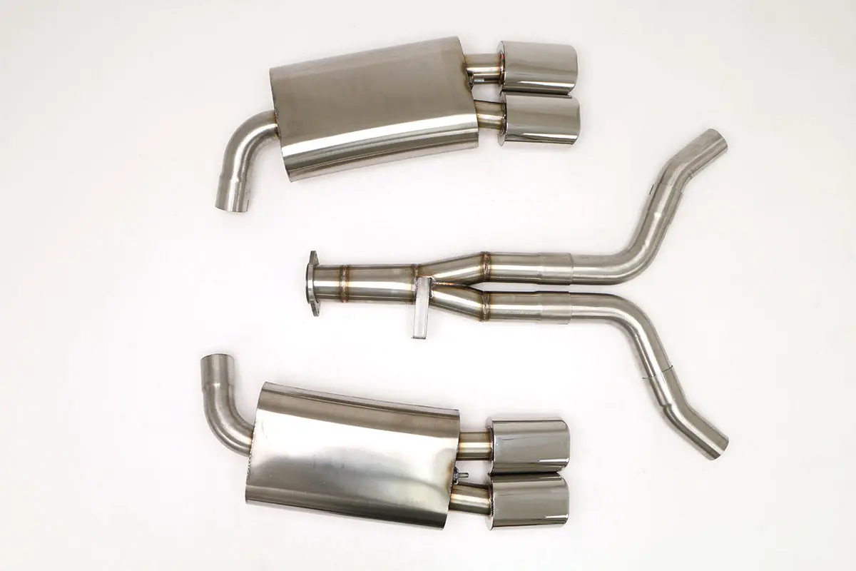 Billy Boat Exhaust: 1986-91 Chevy C4 Corvette L98 Cat Back Exhaust System 2 1/2″ Pipe, 2-Bolt Flange (Oval Tips) 1
