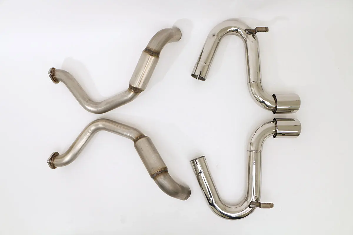 Billy Boat Exhaust: 1997-04 Chevy C5 Corvette Bullet Axle Back Exhaust System (Round Tips) 1