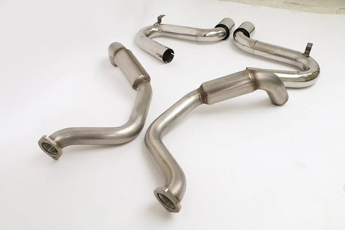 Billy Boat Exhaust: 1997-04 Chevy C5 Corvette Bullet Axle Back Exhaust System (Round Tips) 2