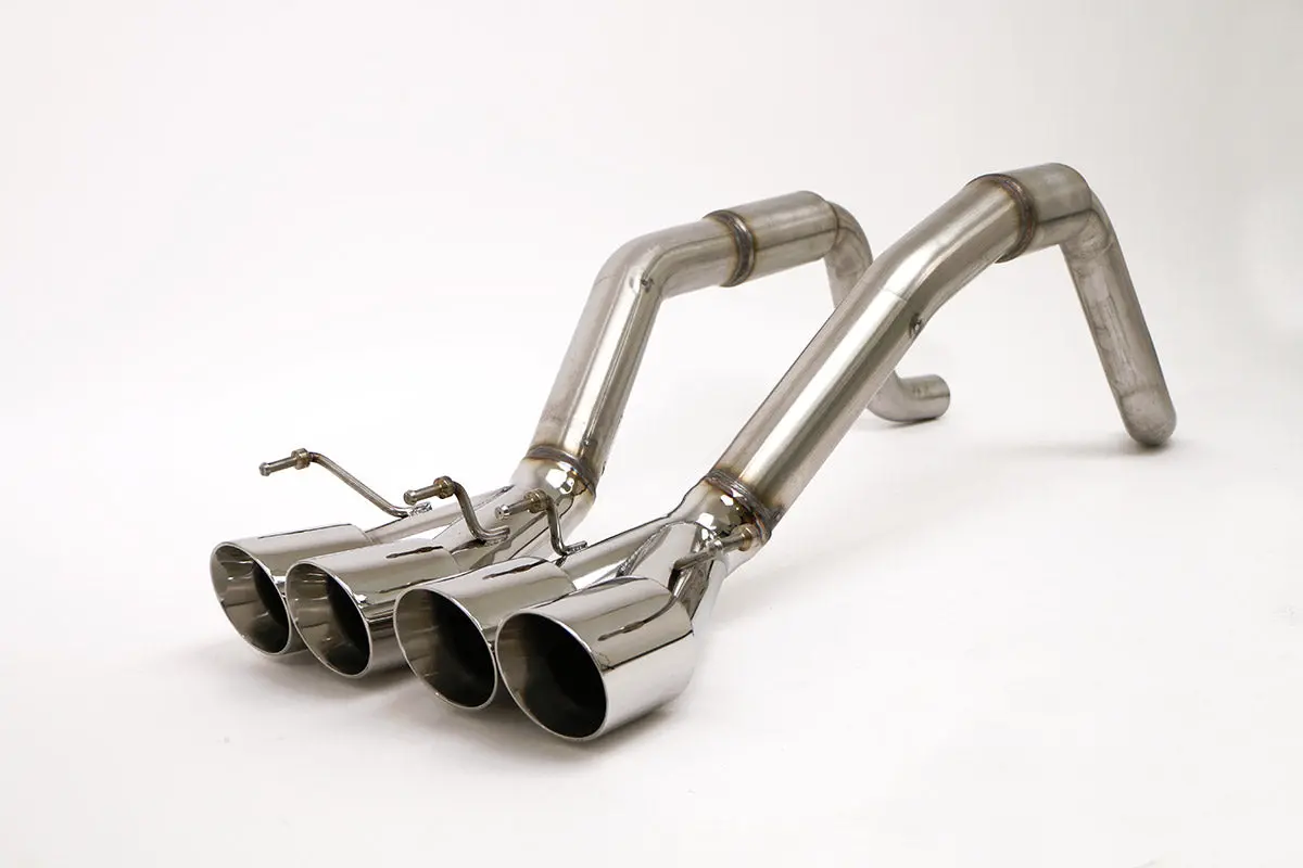 Billy Boat Exhaust: 2005-08 Chevy C6 Corvette Bullet Axle Back Exhaust System (Round Or Oval Tips) 1