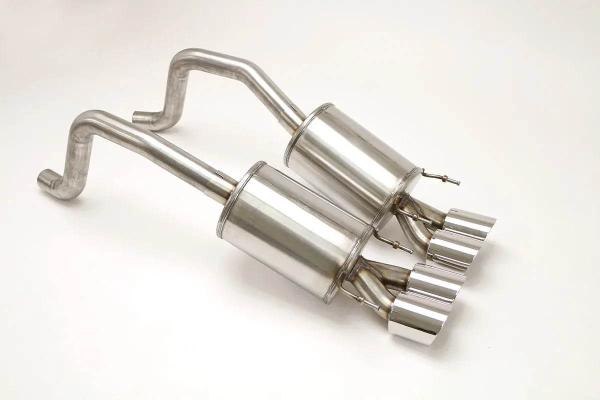 Billy Boat Exhaust: 2005-08 Chevy C6 Corvette Prt Axle Back Exhaust System (Round Or Ovaltips) 1