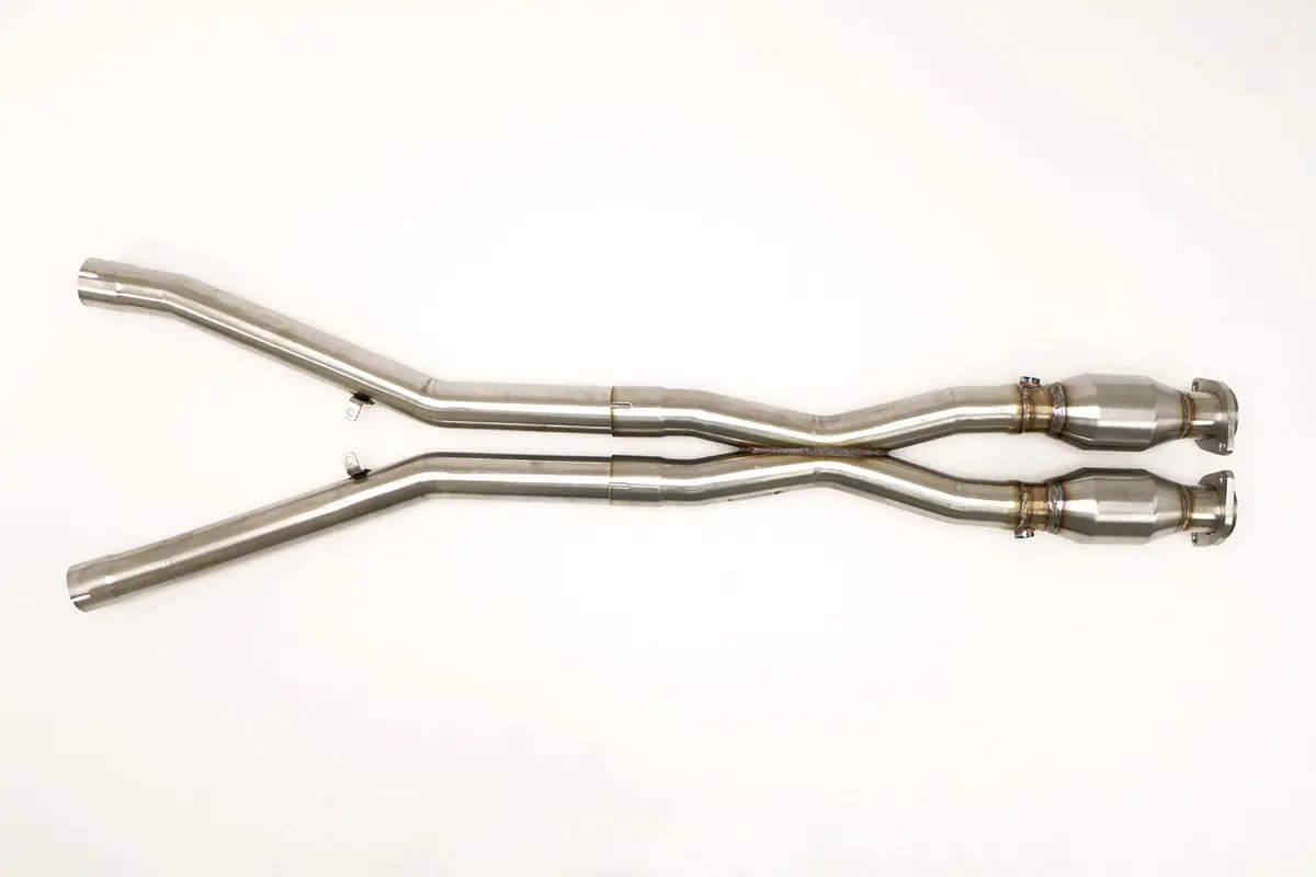 Billy Boat Exhaust: 2005-08 Chevy C6 Corvette X-Pipe With High-Flow Cats 2 1/2″ (6-Spd. & Auto) 1