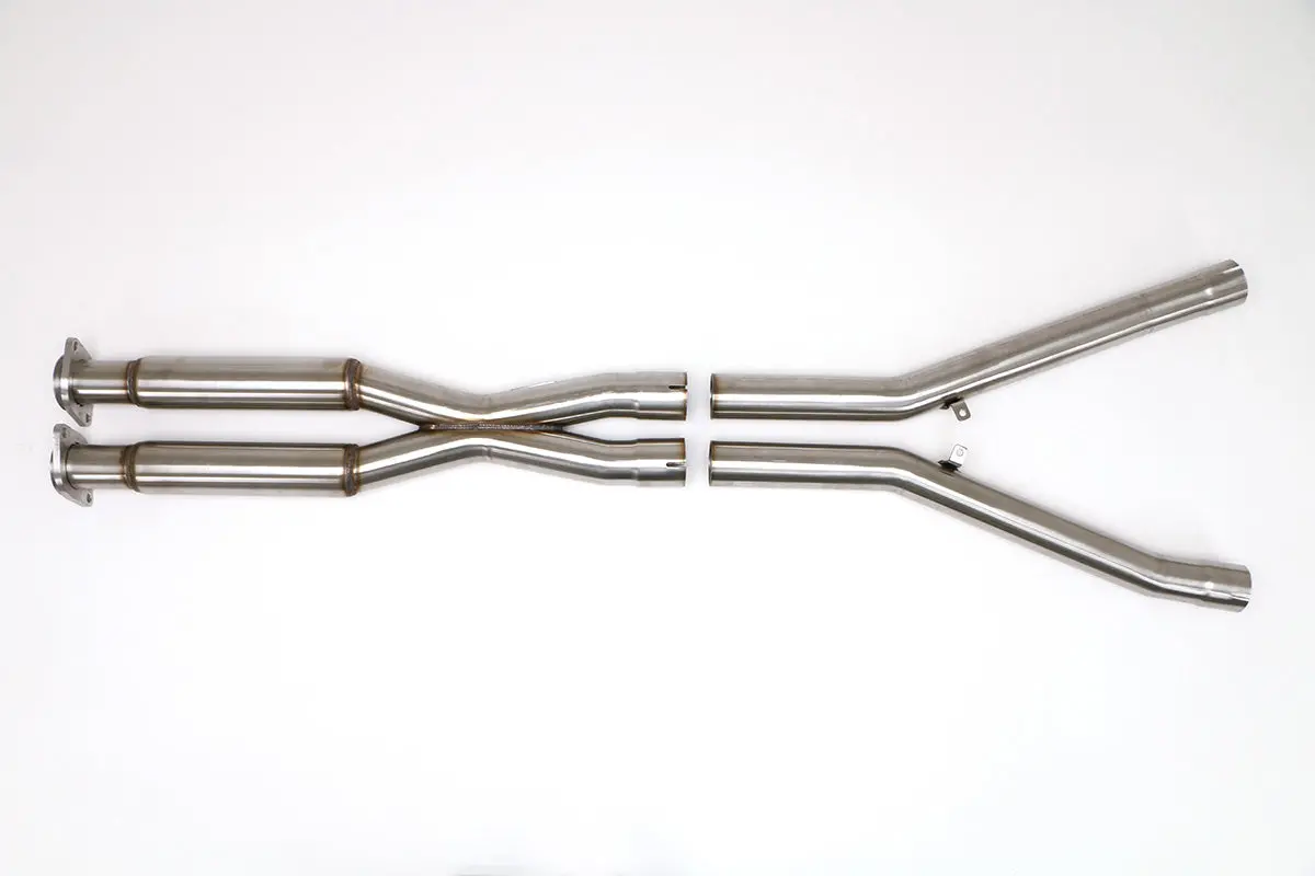 Billy Boat Exhaust: 2005-08 Chevy C6 Corvette X-Pipe With Resonators 2 1/2″ (Paddle Shift Trans) 1