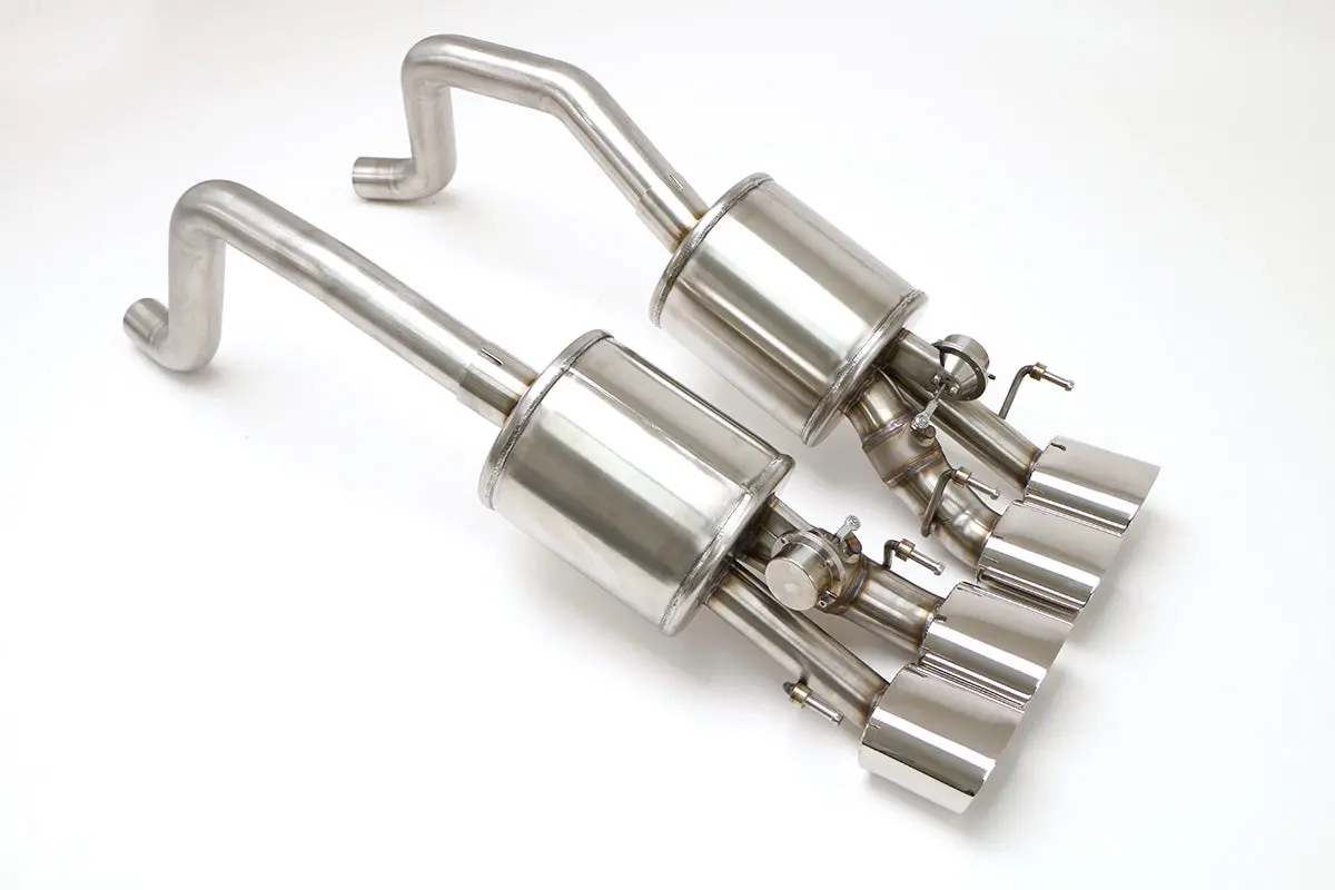 Billy Boat Exhaust: 2005-08 Chevy C6 Corvette Fusion Rear Exhaust System For Factory Npp (Oval Tips) 1