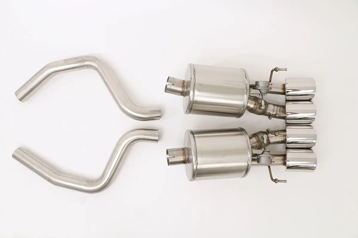 Billy Boat Exhaust: 2005-08 Chevy C6 Corvette Fusion Exhaust System For Factory Npp (Round Tips) 1
