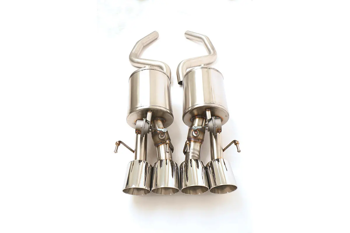 Billy Boat Exhaust: 2005-08 Chevy C6 Corvette Fusion Exhaust System For Factory Npp (Round Tips) 2