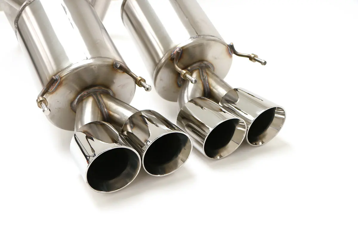 Billy Boat Exhaust: 2006-13 Chevy C6 Corvette Z06 Zr1 Prt Axle Back Exhaust System (Round Or Oval Tips) 2