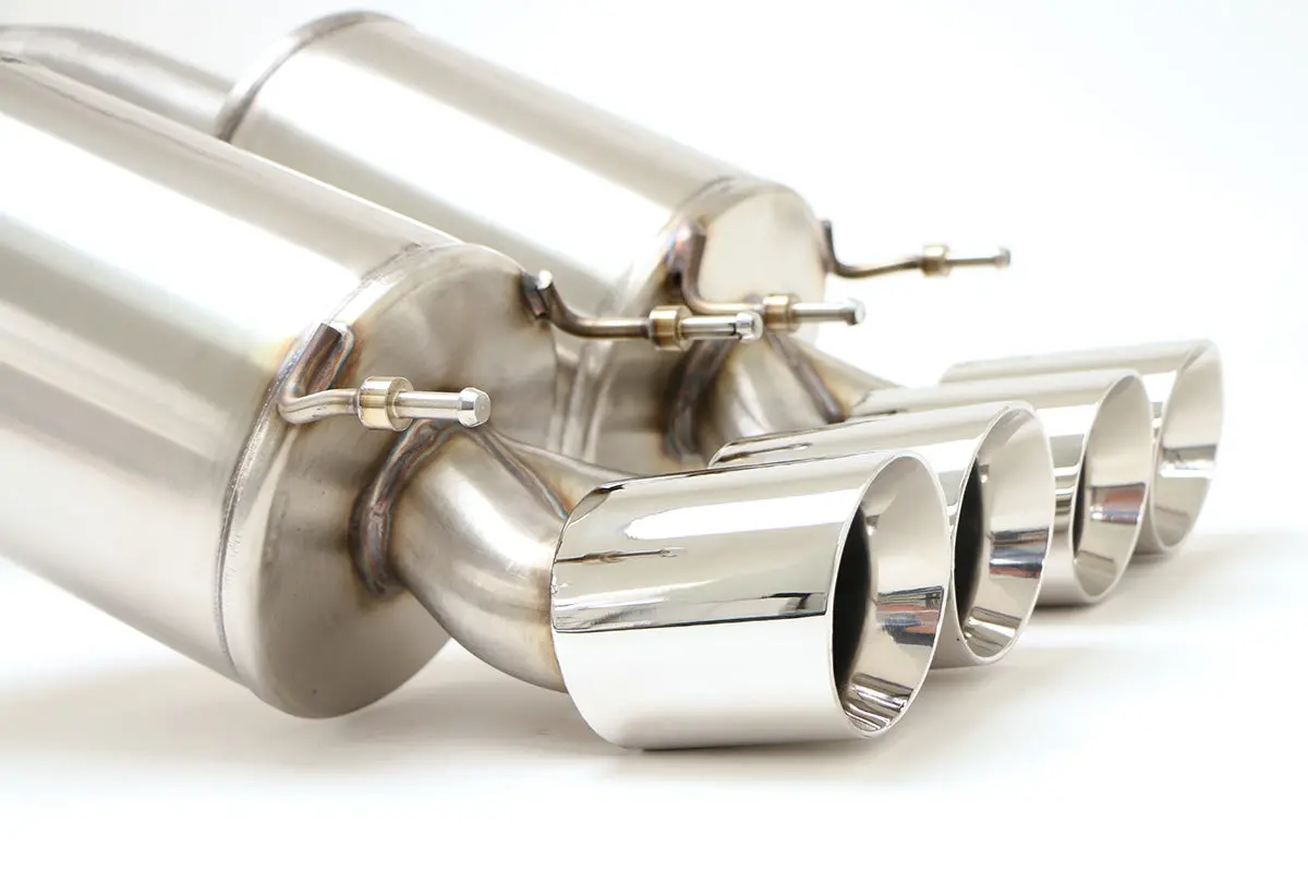 Billy Boat Exhaust: 2006-13 Chevy C6 Corvette Z06 Zr1 Prt Axle Back Exhaust System (Round Or Oval Tips) 3